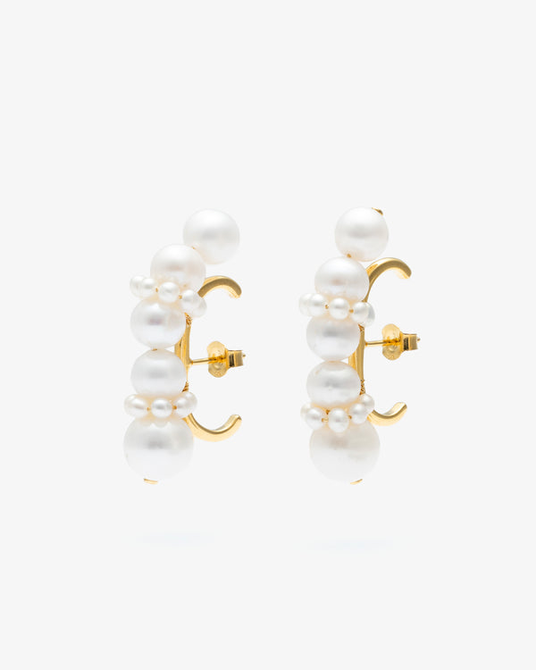 COMPLETED WORKS - Pearl Earrings - (Wh)