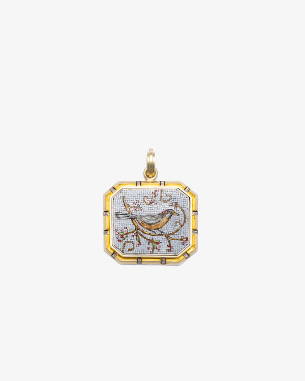 SYLVA & CIE - Micro Mosaic Bird Pendant - (Yg)