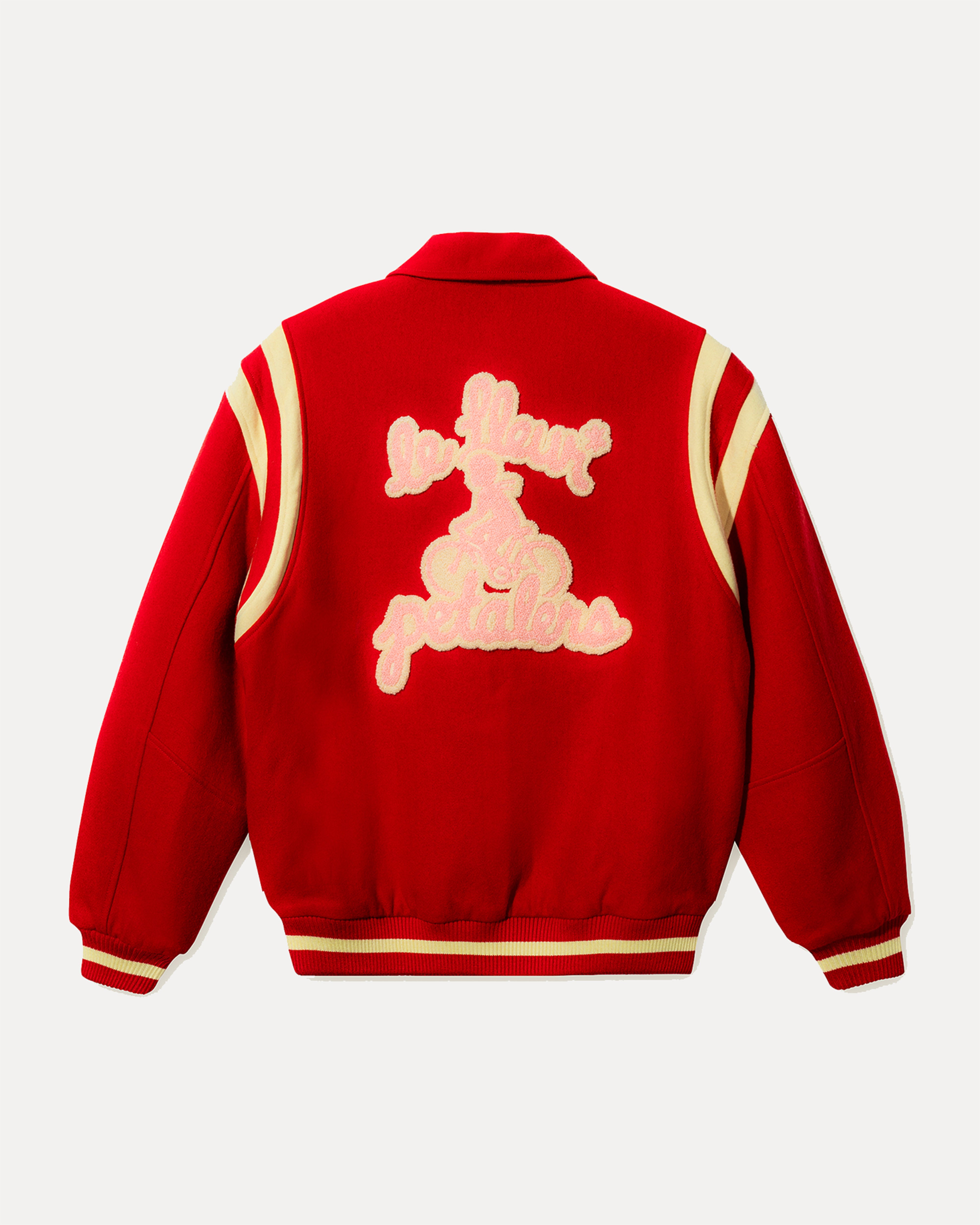 GOLF le Fleur : Petalers Varsity Jacket (Red) | DSMG E-SHOP