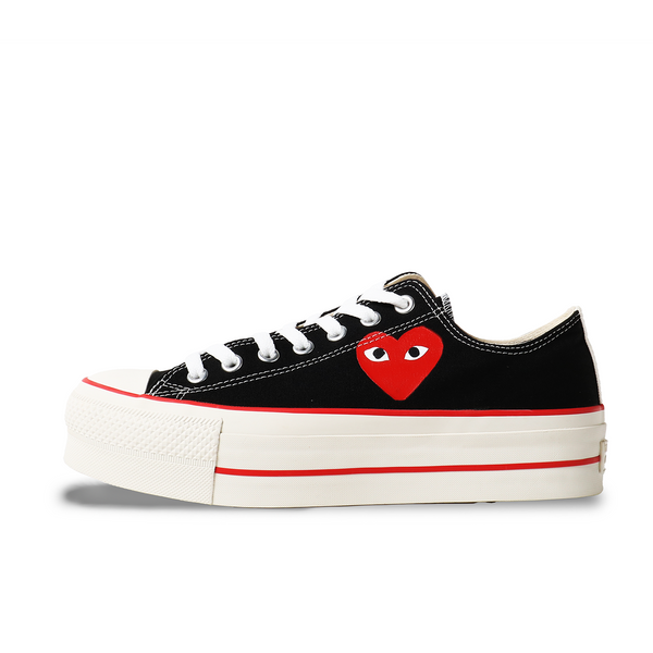 PLAY CDG CONVERSE - Allstar Low- (Black)