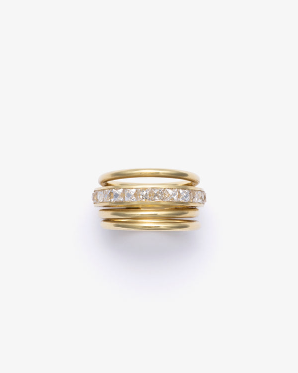 SYLVA & CIE - Spiral Ring W.French Cut Diamo - (Yg)