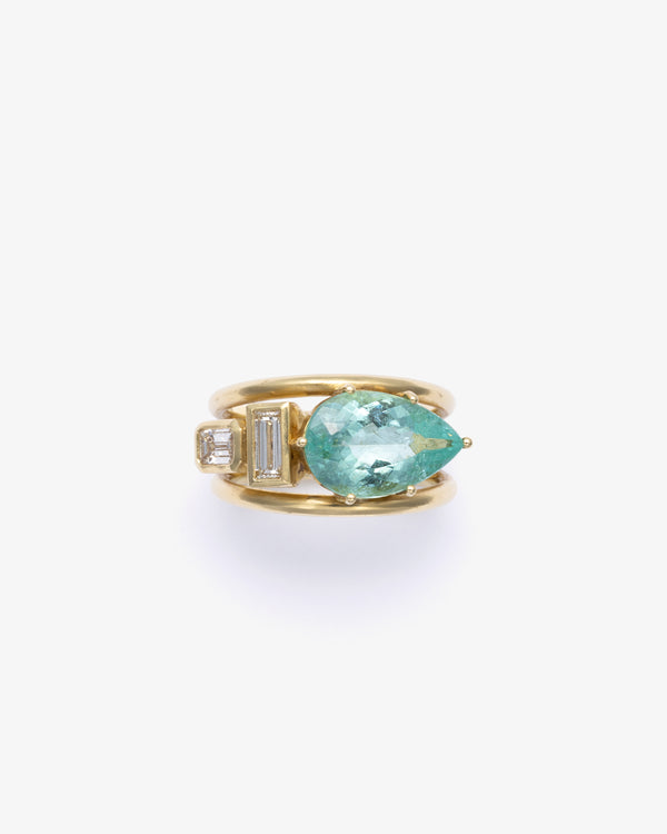 SYLVA & CIE - Africa Paraiba Tourmaline Ring - (Yg)