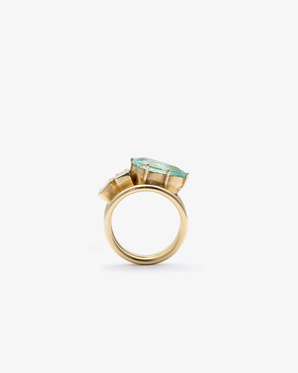 SYLVA & CIE - Africa Paraiba Tourmaline Ring - (Yg)