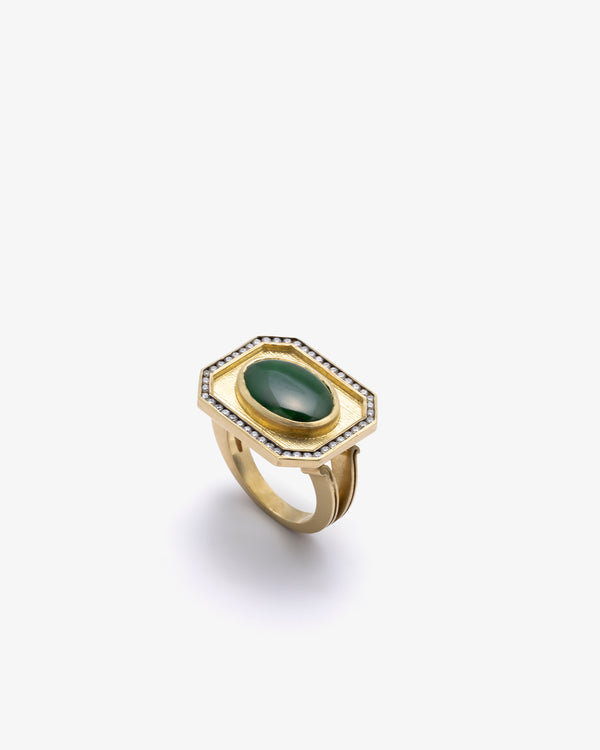 SYLVA & CIE - Jade Tableau Ring - (Yg)