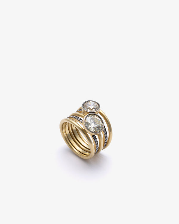 SYLVA & CIE - Moi Et Toi Spiral Ring - (Yg)