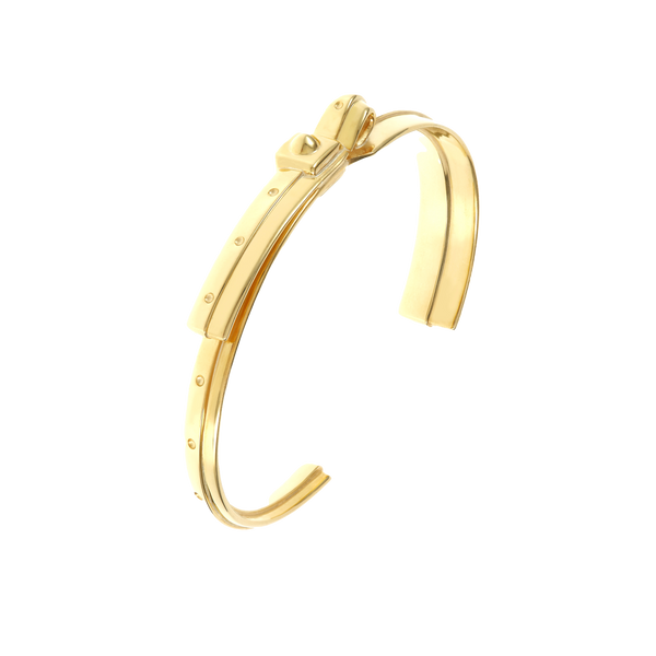 HANNAH MARTIN X APPLIED ART FORMS - Razor Wristband Narrow Gold - (Yg)