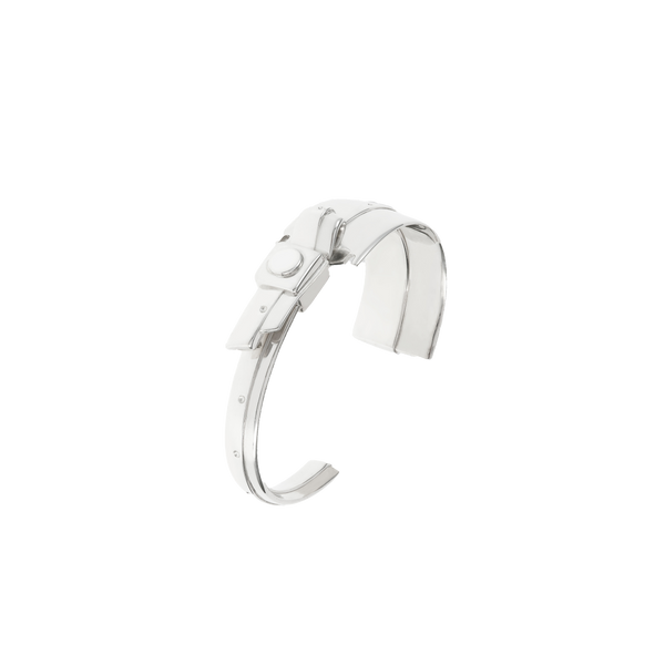 HANNAH MARTIN X APPLIED ART FORMS - Razor Wristband Wide Silver - (Silver)