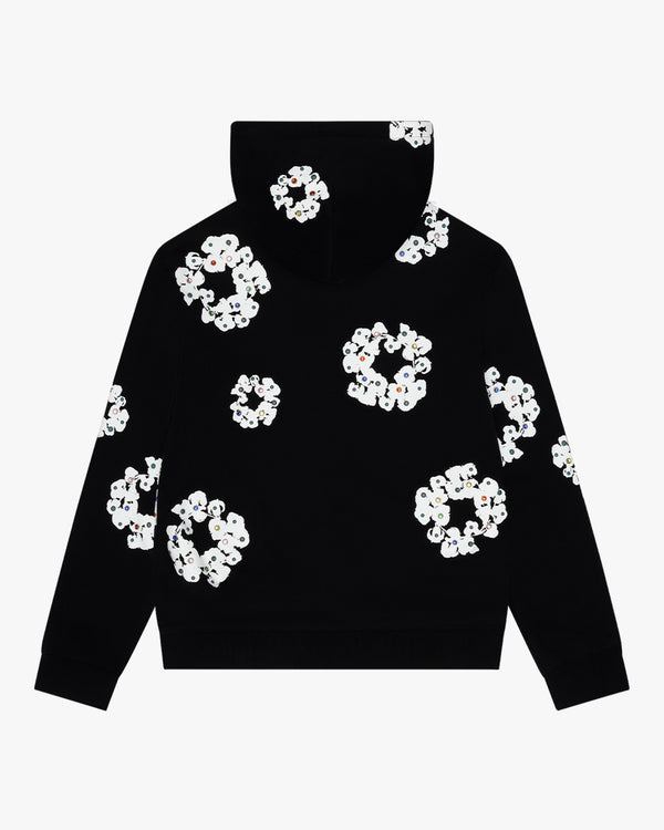 DENIM TEARS - Rhinestone Wreath Hoodie - (Black)