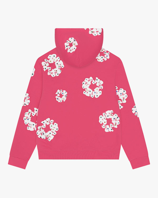 DENIM TEARS - Rhinestone Wreath Hoodie - (Pink)