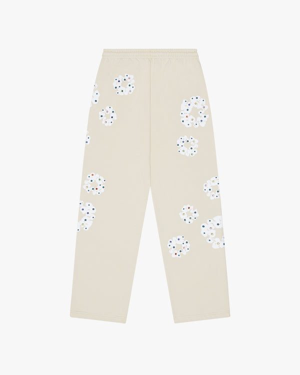 DENIM TEARS - Rhinestone Wreath Sweatpants - (Oatmeal)