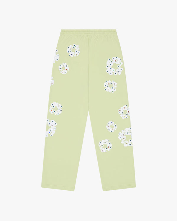 DENIM TEARS - Rhinestone Wreath Sweatpants - (Lime)