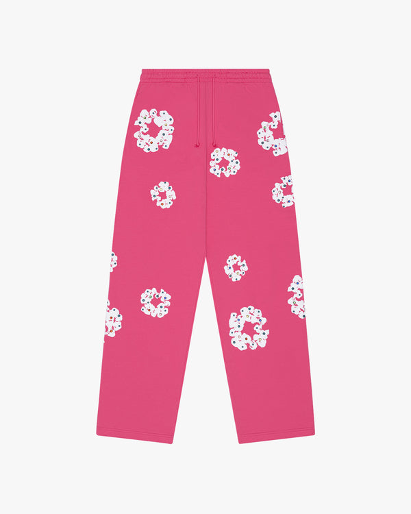 DENIM TEARS - Rhinestone Wreath Sweatpants - (Pink)