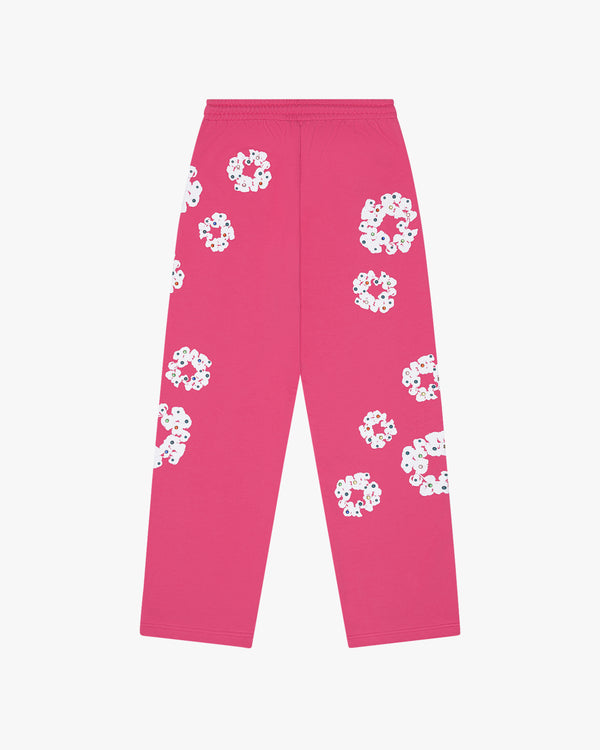 DENIM TEARS - Rhinestone Wreath Sweatpants - (Pink)