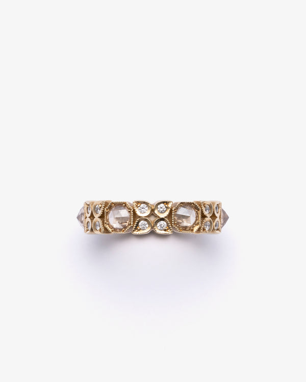 SYLVA & CIE - Flower Octagon Stack Band - (Yg)