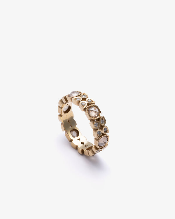 SYLVA & CIE - Flower Octagon Stack Band - (Yg)