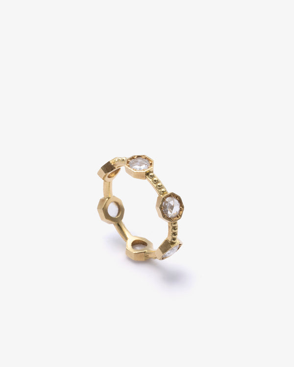 SYLVA & CIE - Rose Cut Diamond Caviar Band - (Yg)