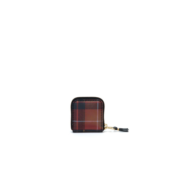 CDG WALLET - Lenticular Tartan D - (8Z-L141 Red/Green)