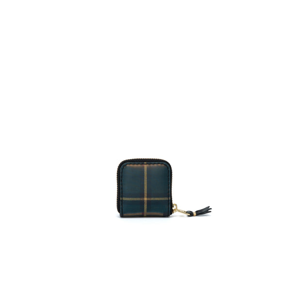 CDG WALLET - Lenticular Tartan D - (8Z-L141 Yellow/Green)