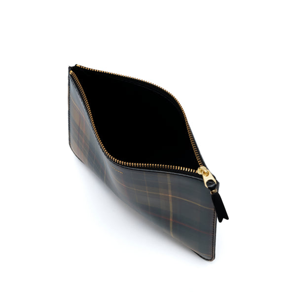 CDG WALLET - Lenticular Tartan G - (8Z-L151 Yellow/Green)