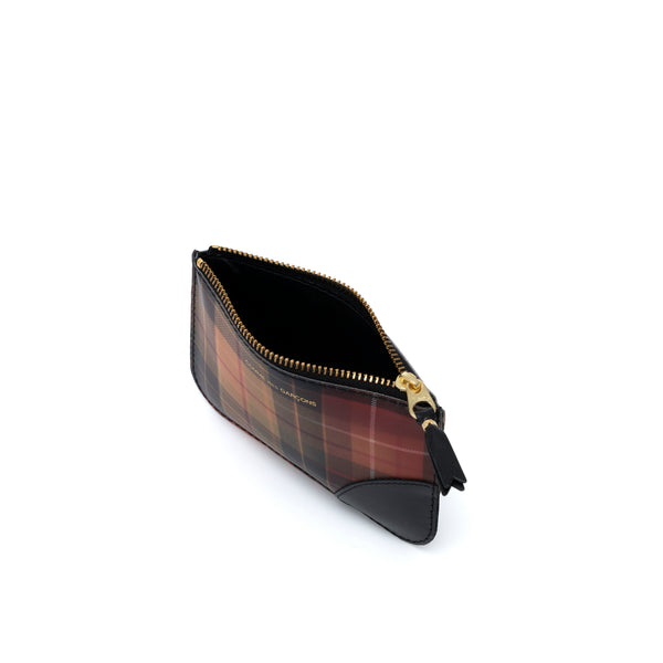 CDG WALLET - Lenticular Tartan F - (8Z-L181 Red/Yellow)