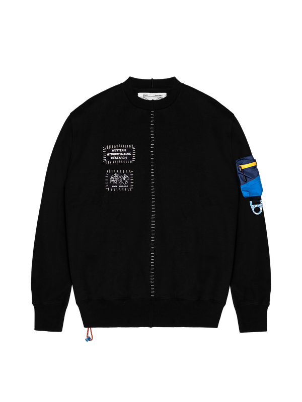 SPACE AVAILABLE - Sa X Whr Upcycled Patch Sweats - (Black)