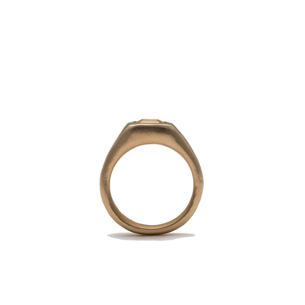 SEB BROWN - Yellow Block Ring - (18Yg)