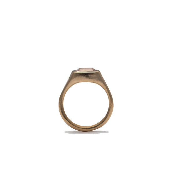 SEB BROWN - Pale Spinel Pillow Ring - (18Yg)