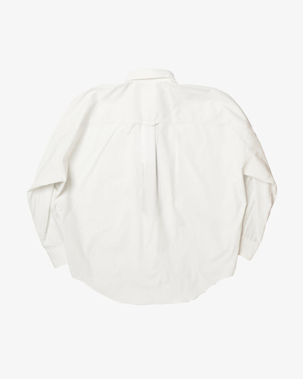 DOUBLET - Trompe L’Oeil Tie Embroidery  - (White/Black)