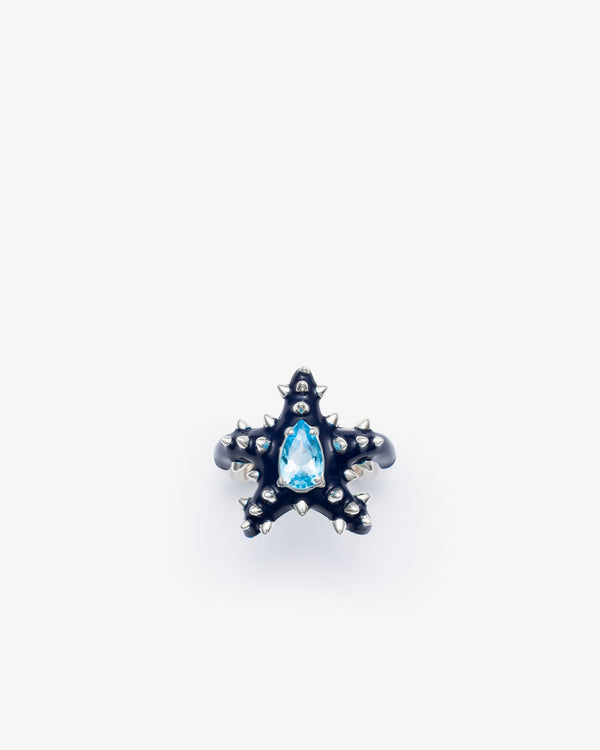 BEA BONGIASCA - Studded Stella Ring In Silver - (Bmo)