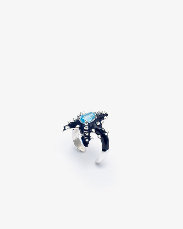 BEA BONGIASCA - Studded Stella Ring In Silver - (Bmo)