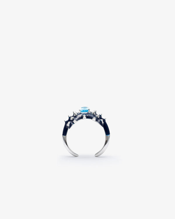 BEA BONGIASCA - Studded Stella Ring In Silver - (Bmo)