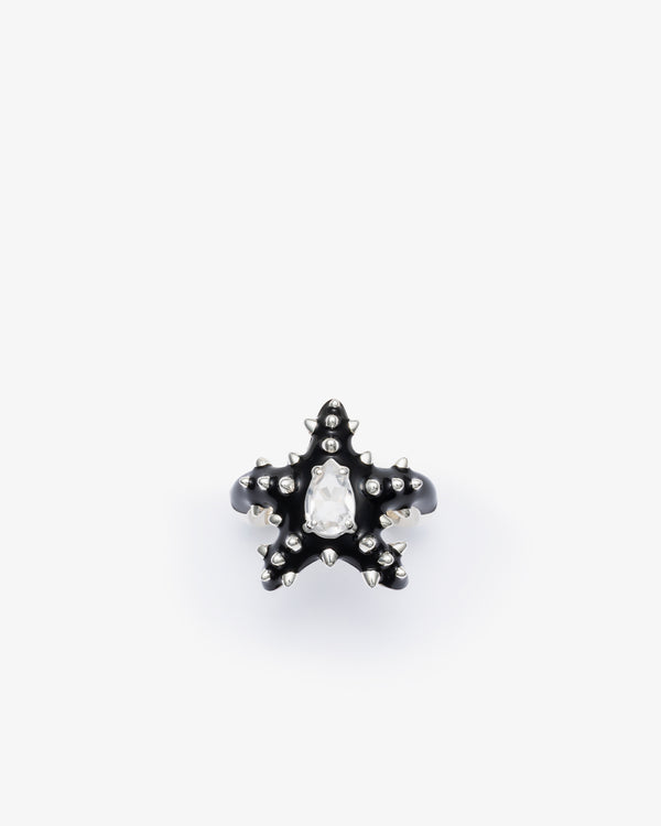 BEA BONGIASCA - Studded Stella Ring In Silver - (N)