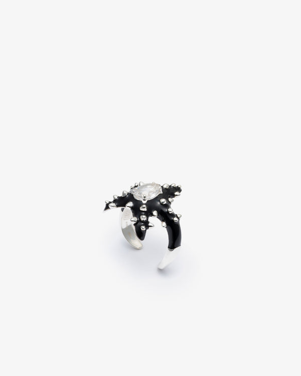 BEA BONGIASCA - Studded Stella Ring In Silver - (N)
