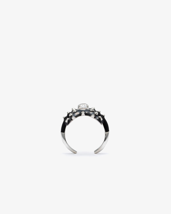 BEA BONGIASCA - Studded Stella Ring In Silver - (N)