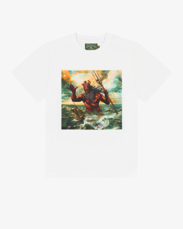 DENIM TEARS - Black Poseidon Ss Tee - (White)