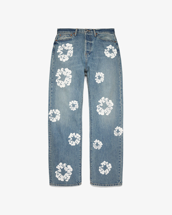 DENIM TEARS - Baggy Wash Cotton Wreath Denim Pant - (Light Wash)