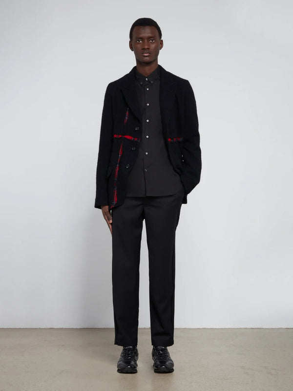CDG SHIRT FOREVER - Cotton Poplin Plain - (BLACK)