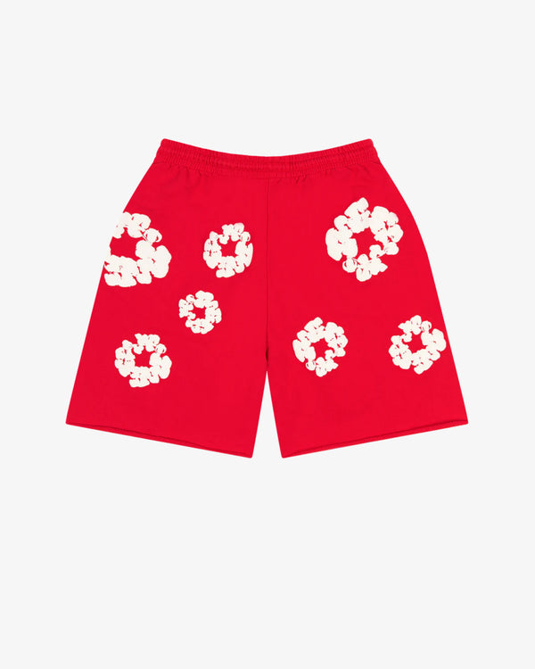 DENIM TEARS - Cotton Wreath Shorts - (Red)