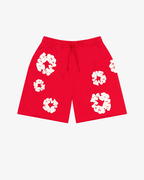 DENIM TEARS - Cotton Wreath Shorts - (Red)
