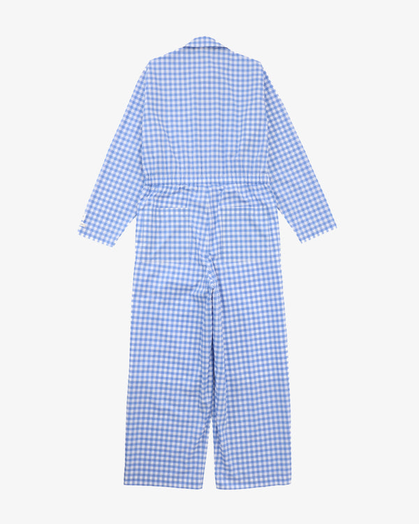 TSTS - Thomas Mason Gingham Jumpsuit - (Saxe Blue)