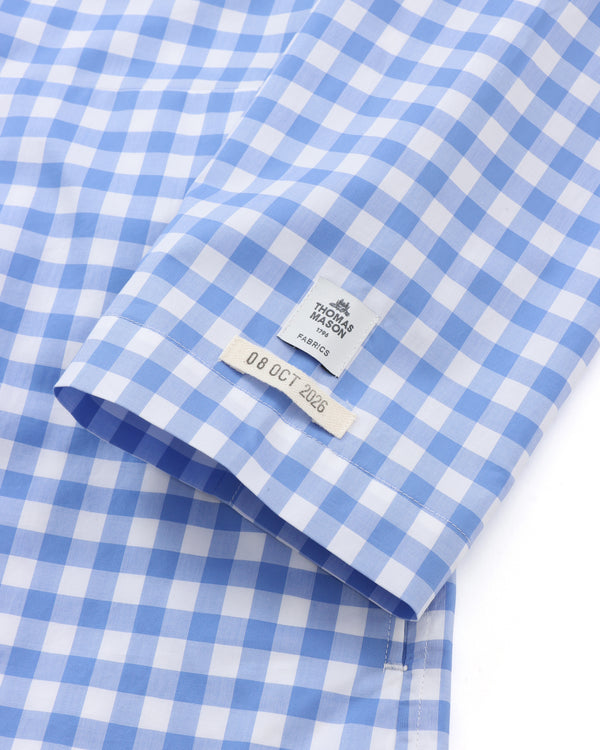 TSTS - Thomas Mason Gingham Jumpsuit - (Saxe Blue)