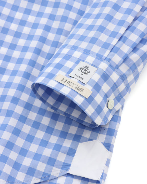 TSTS - Thomas Mason Gingham Shirt - (Saxe Blue)