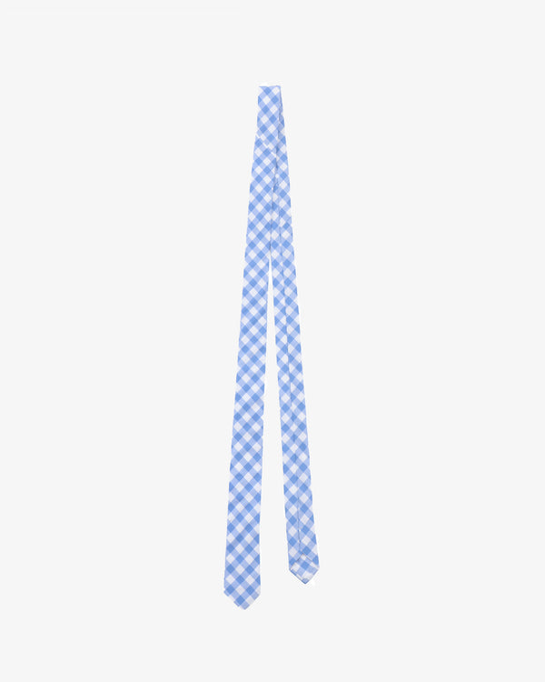 TSTS - Thomas Mason Gingham Tie - (Saxe Blue)