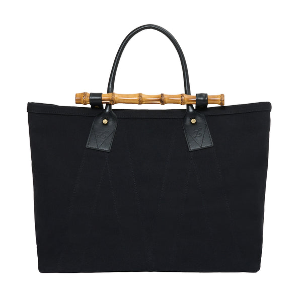 LUGGAGE LABEL - Filament Tote Bag  - (Black)