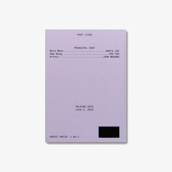 BIBLIOTHECA - Past Lives Screenplay Book