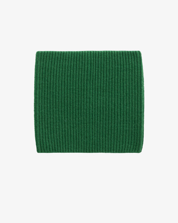 AURALEE × TEKLA - Super Fine Wool Cashmere Rib Knit Neck Warmer - (Forest Green)