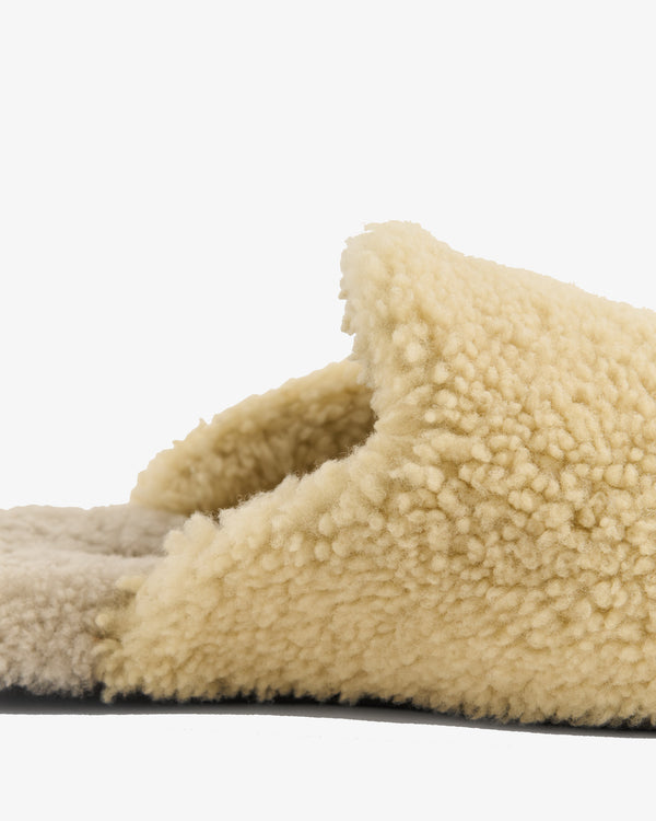 AURALEE × TEKLA - Shearling Home Slippers - (Lichen)