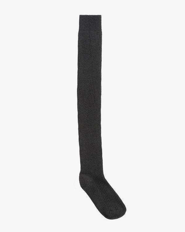 AURALEE × TEKLA - Over The Knee Cotton Socks - (Top Grey)