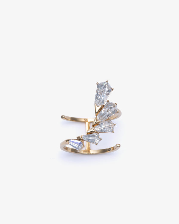 UNSAID - Phoenix Diamond Wing Open Ring - (Yg)