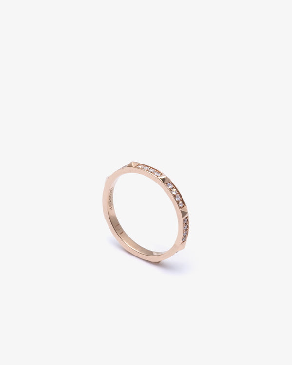 UNSAID - Armor Trilliant Diamond Pave B Ring - (Rg)